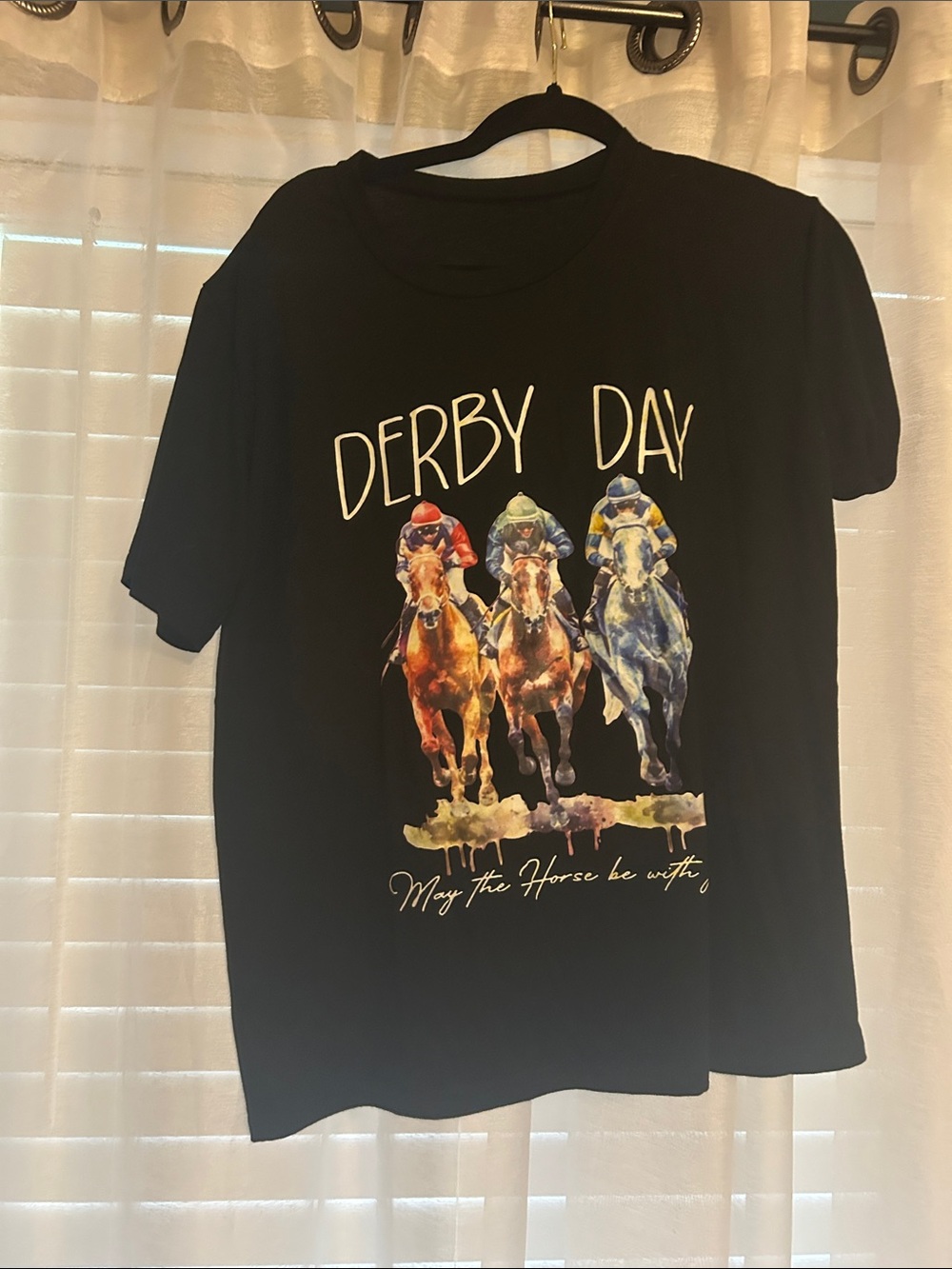 Derby Day Women’s Graphic Tee - Black